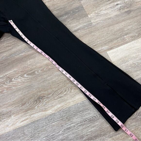 Anthropologie maeve‎ black slit front flare ponte knit pants high rise - Picture 3 of 7